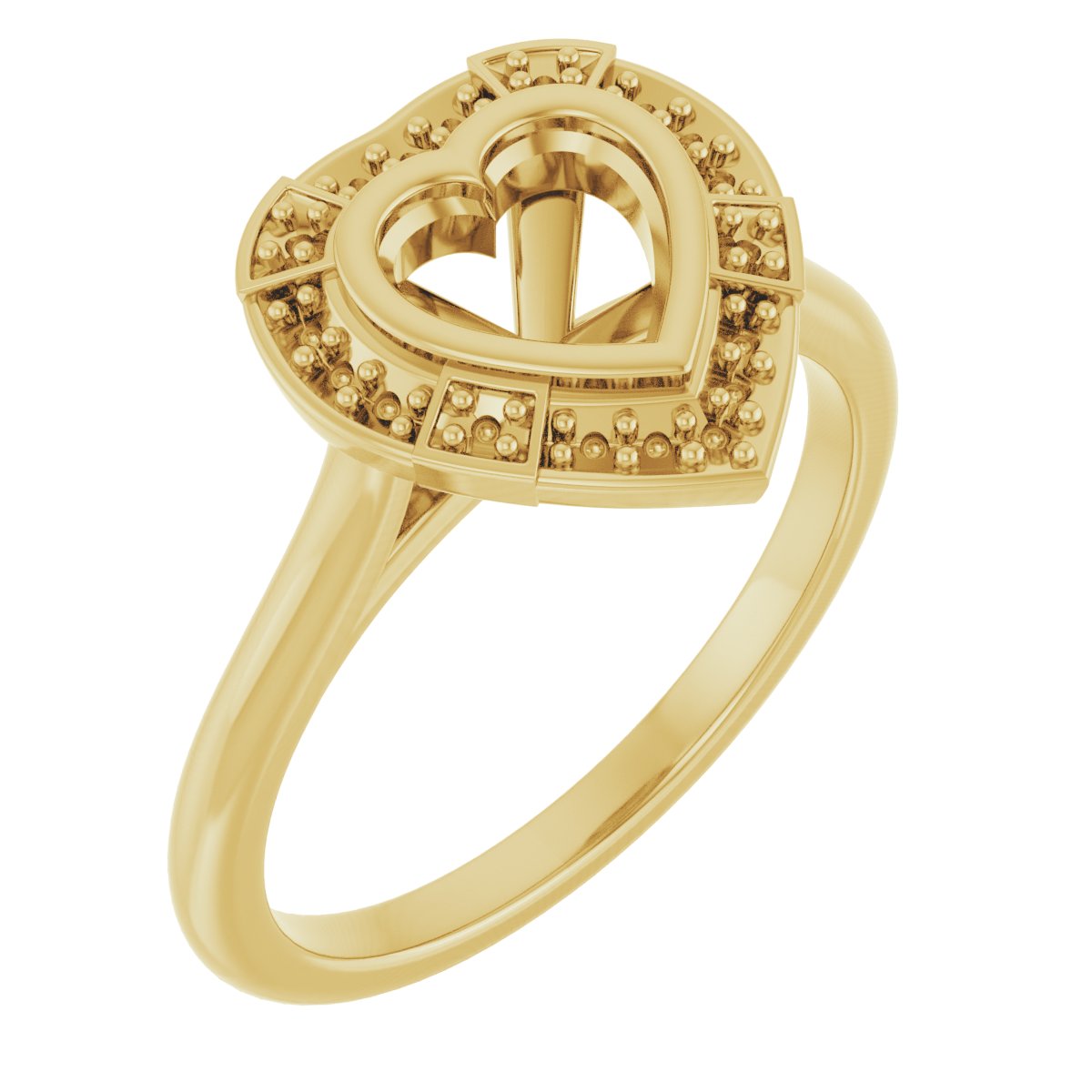 Bezel-Set Halo-Style Engagement Ring