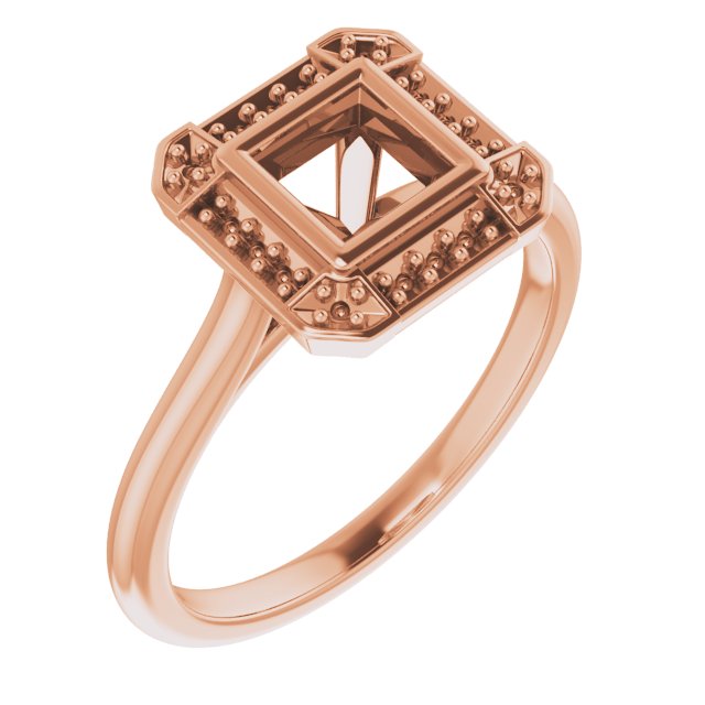 Bezel-Set Halo-Style Engagement Ring