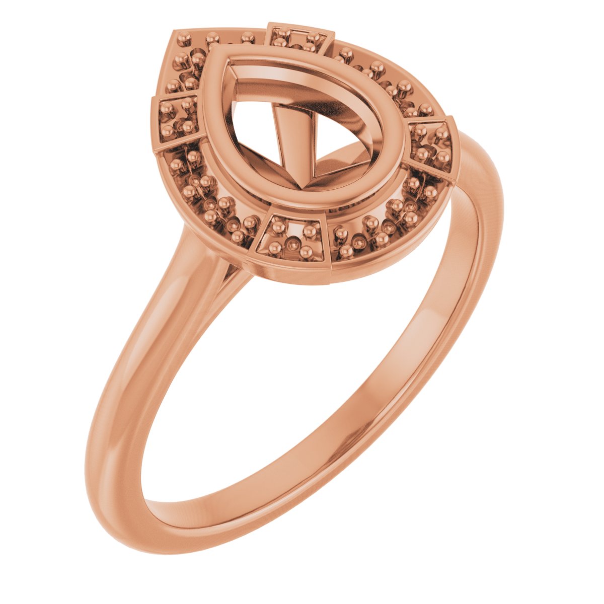 Bezel-Set Halo-Style Engagement Ring