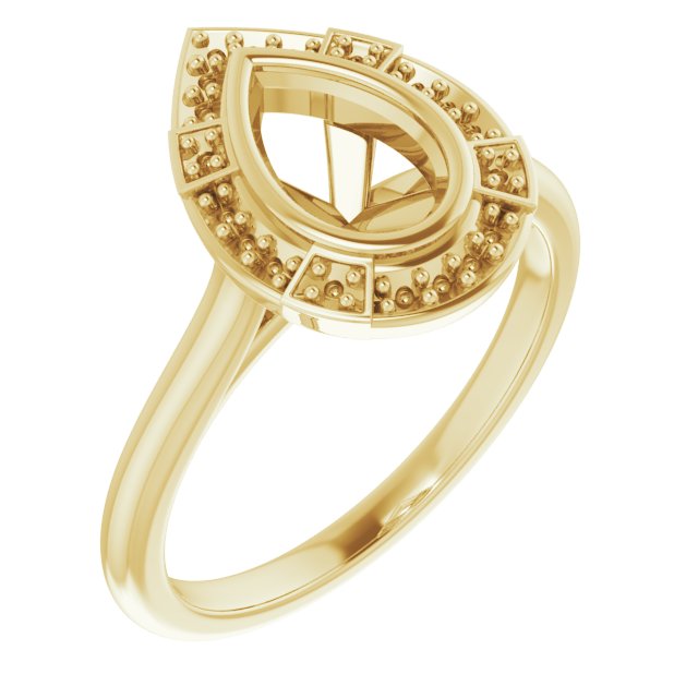 Bezel-Set Halo-Style Engagement Ring