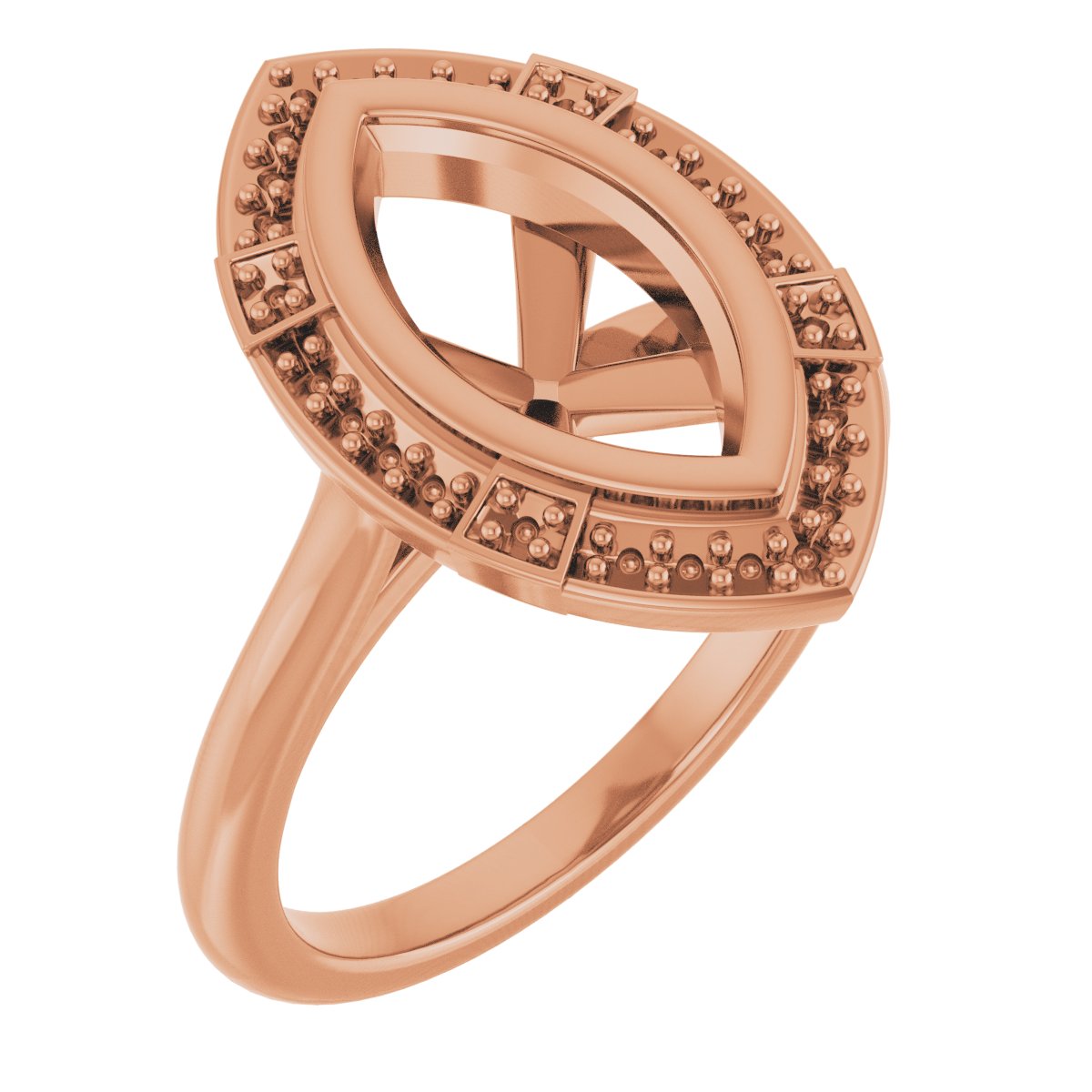 Bezel-Set Halo-Style Engagement Ring