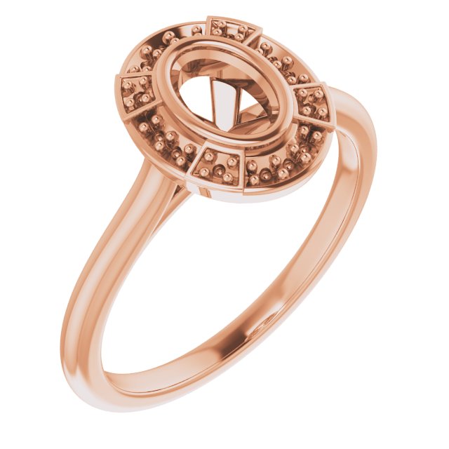 Bezel-Set Halo-Style Engagement Ring