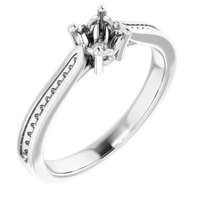 Accented Engagement Ring