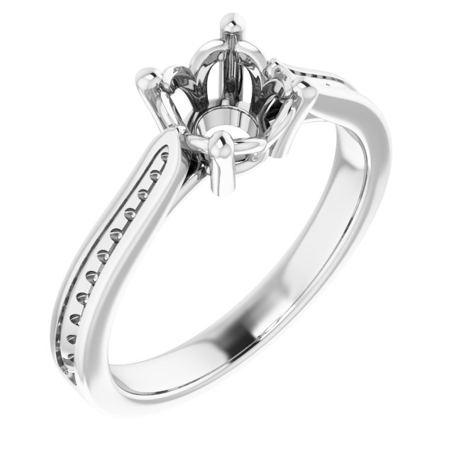 Accented Engagement Ring