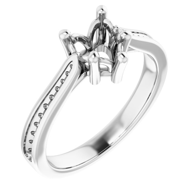 Accented Engagement Ring