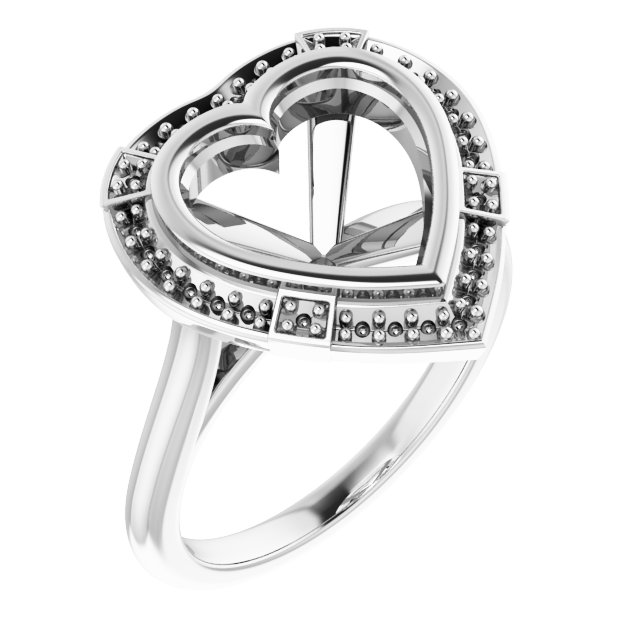 Bezel-Set Halo-Style Engagement Ring