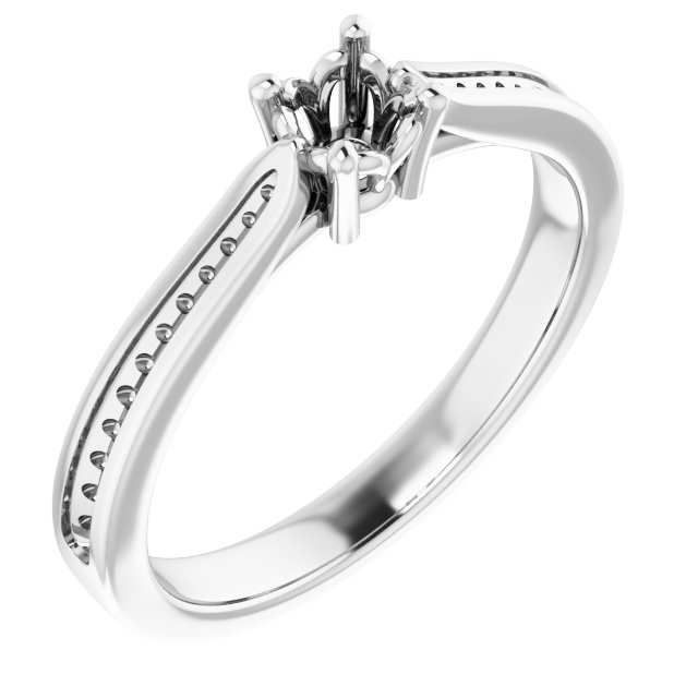 Accented Engagement Ring