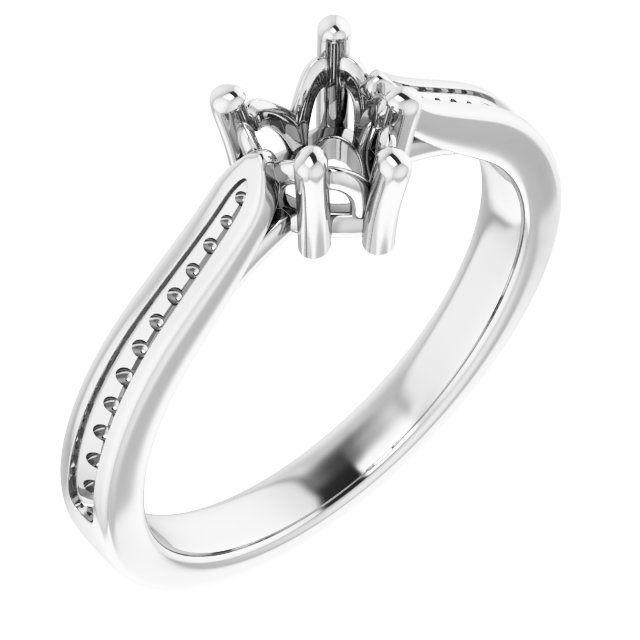 Accented Engagement Ring