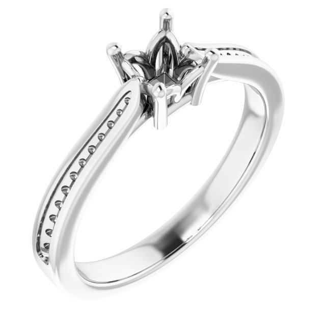 Accented Engagement Ring