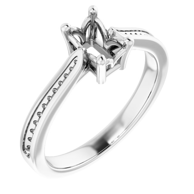Accented Engagement Ring