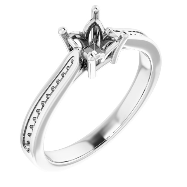 Accented Engagement Ring