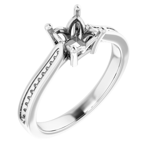 Accented Engagement Ring