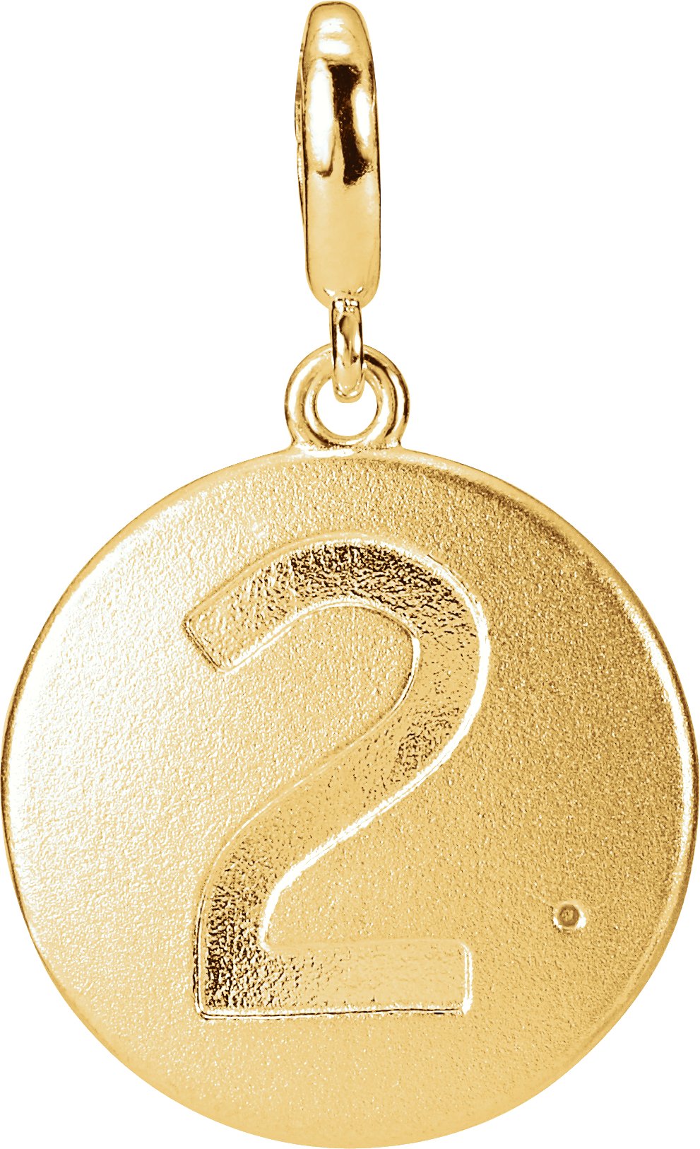 Numeral Disc Charm/Pendant
