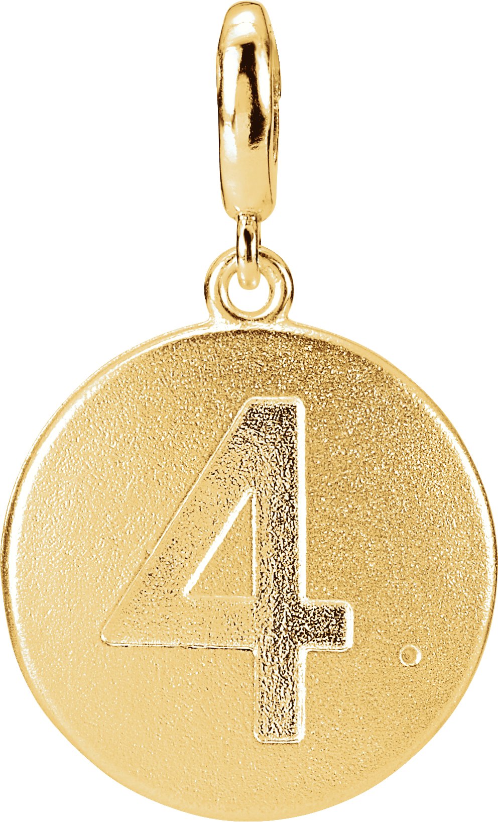 Numeral Disc Charm/Pendant