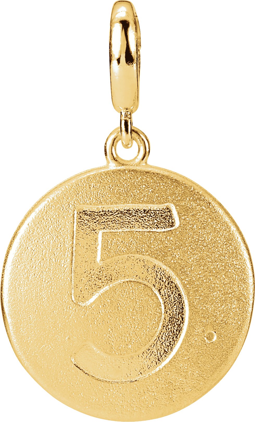 Numeral Disc Charm/Pendant