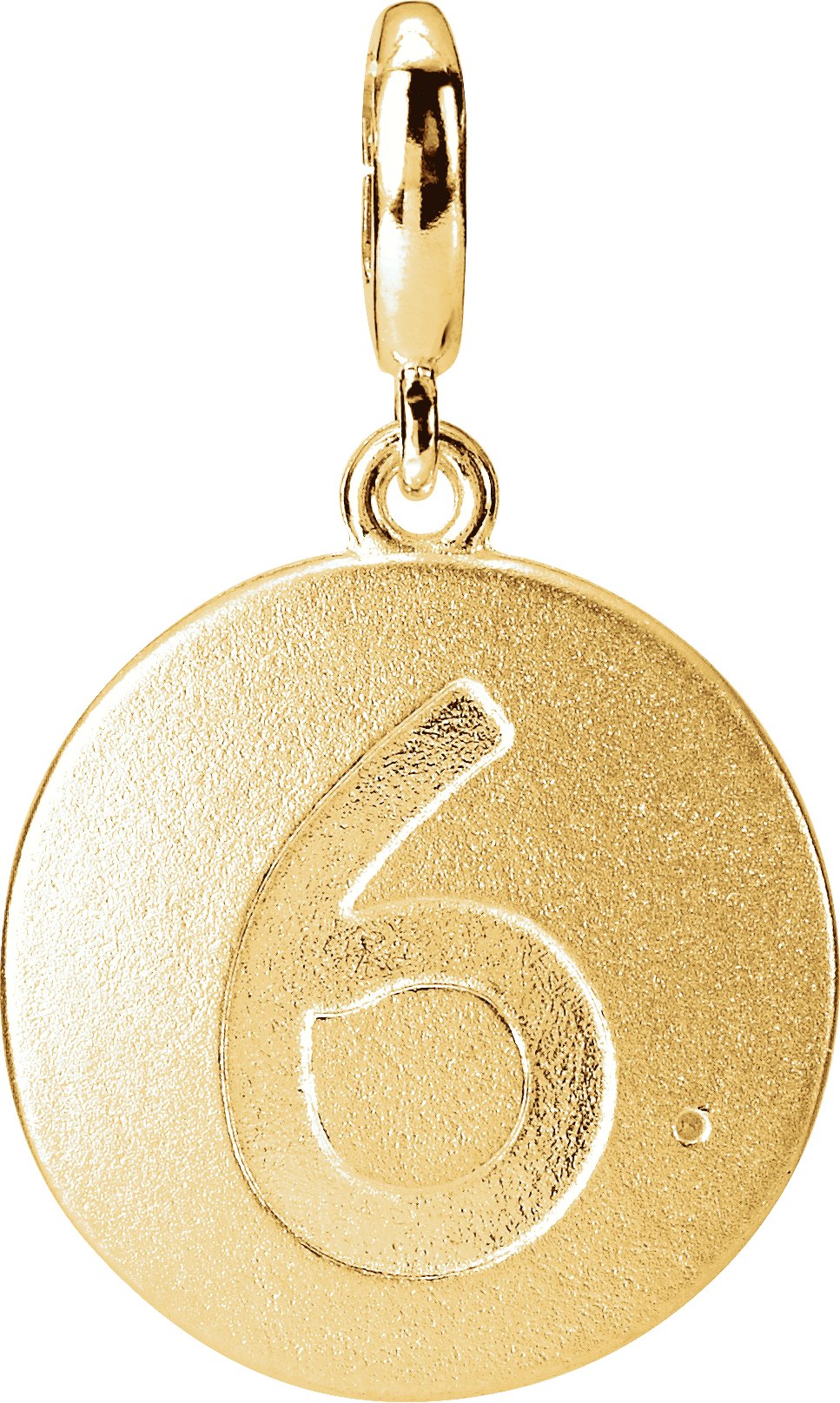 Numeral Disc Charm/Pendant