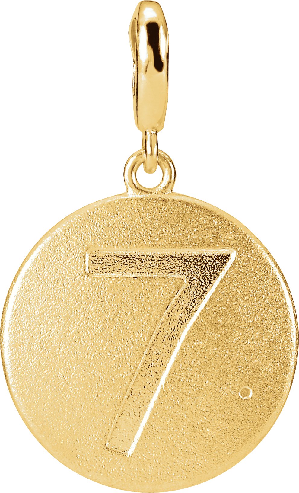 Numeral Disc Charm/Pendant