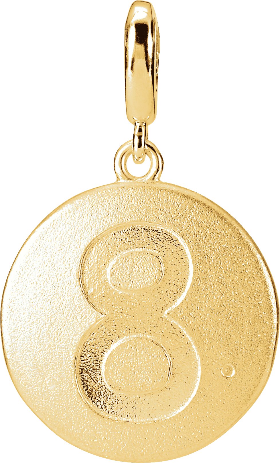 Numeral Disc Charm/Pendant