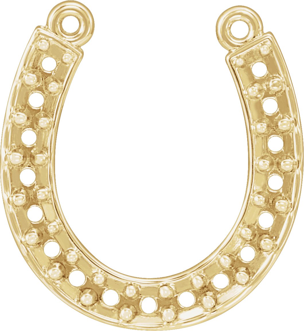 Accented Horseshoe Necklace Center