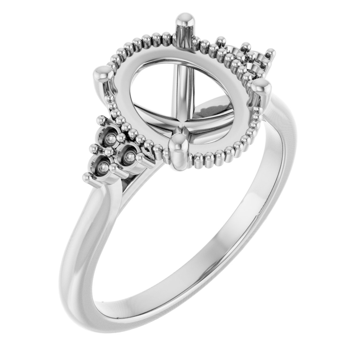 Accented Engagement Ring