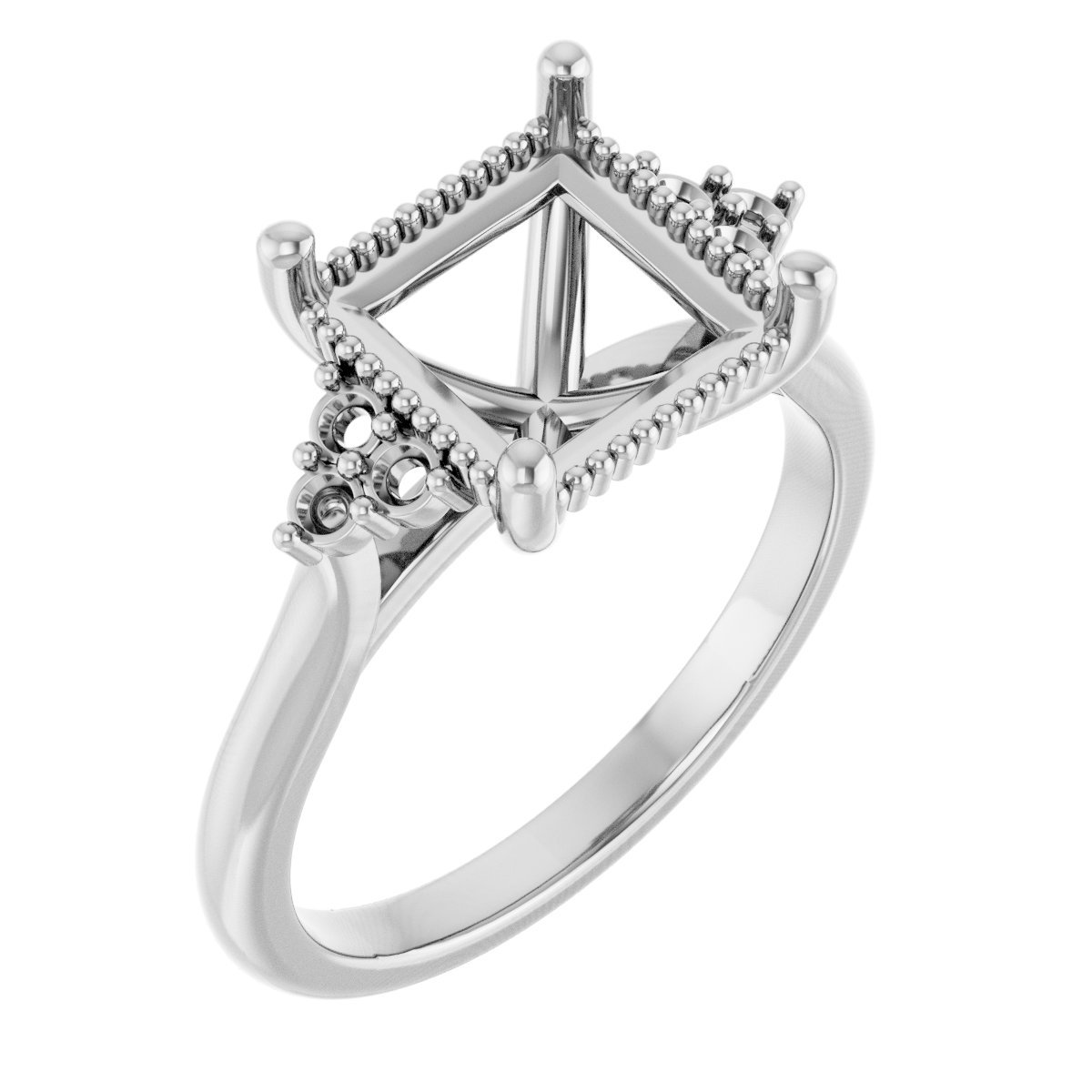 Accented Engagement Ring