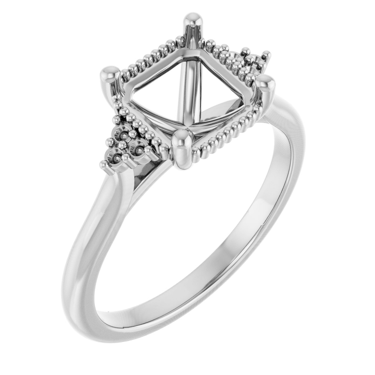 Accented Engagement Ring
