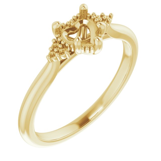 Accented Engagement Ring