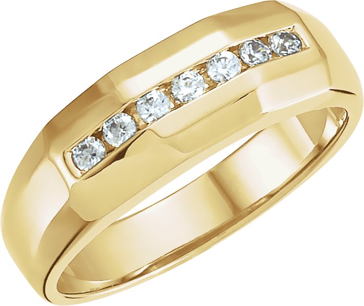 14K Yellow .17 CTW Diamond Ladies Band Ref 285366