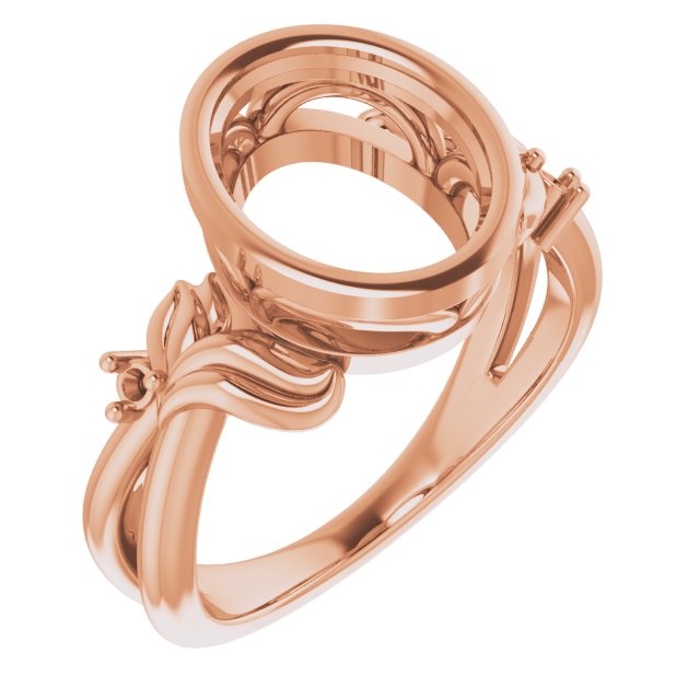 Bezel-Set Accented Floral Ring