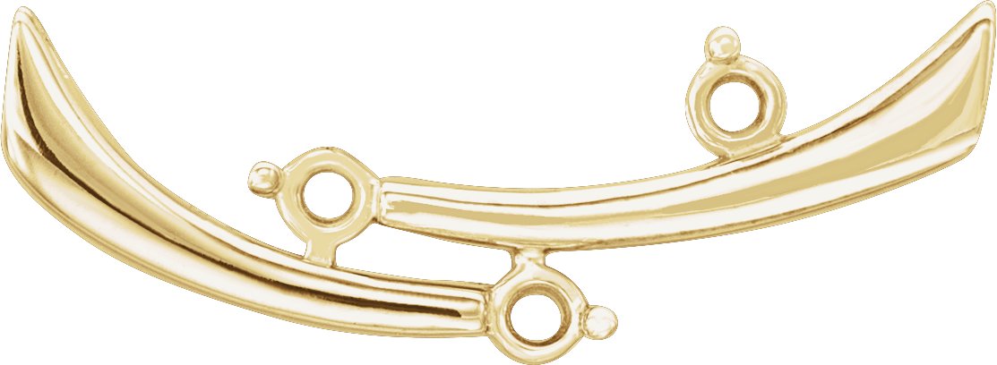 Three-Stone Bar Necklace Center