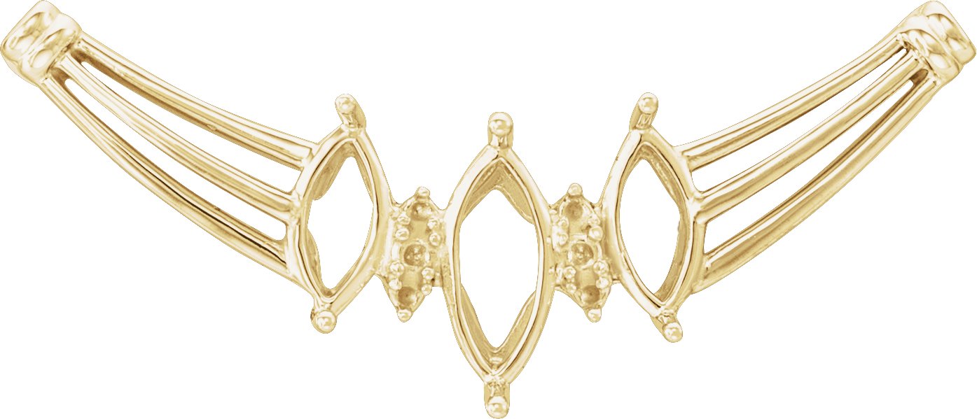 Marquise Accented Necklace Center