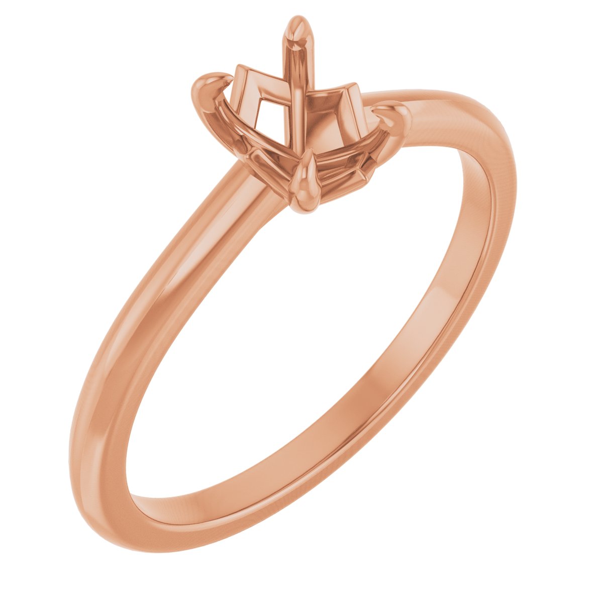 Claw-Prong Solitaire Engagement Ring or Band
