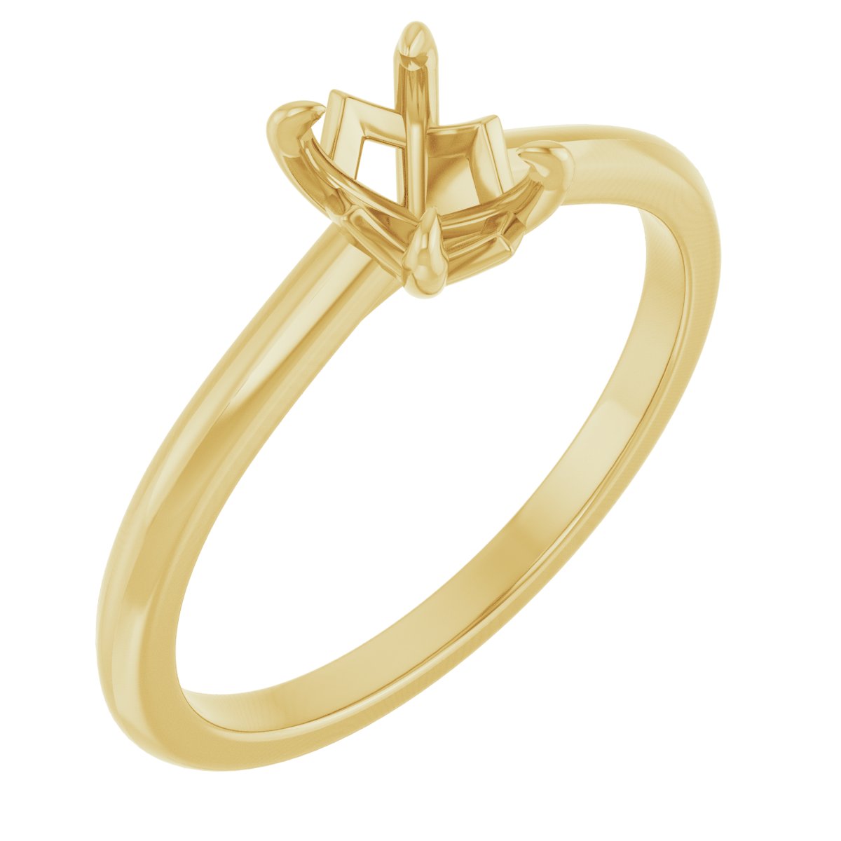 Claw-Prong Solitaire Engagement Ring or Band