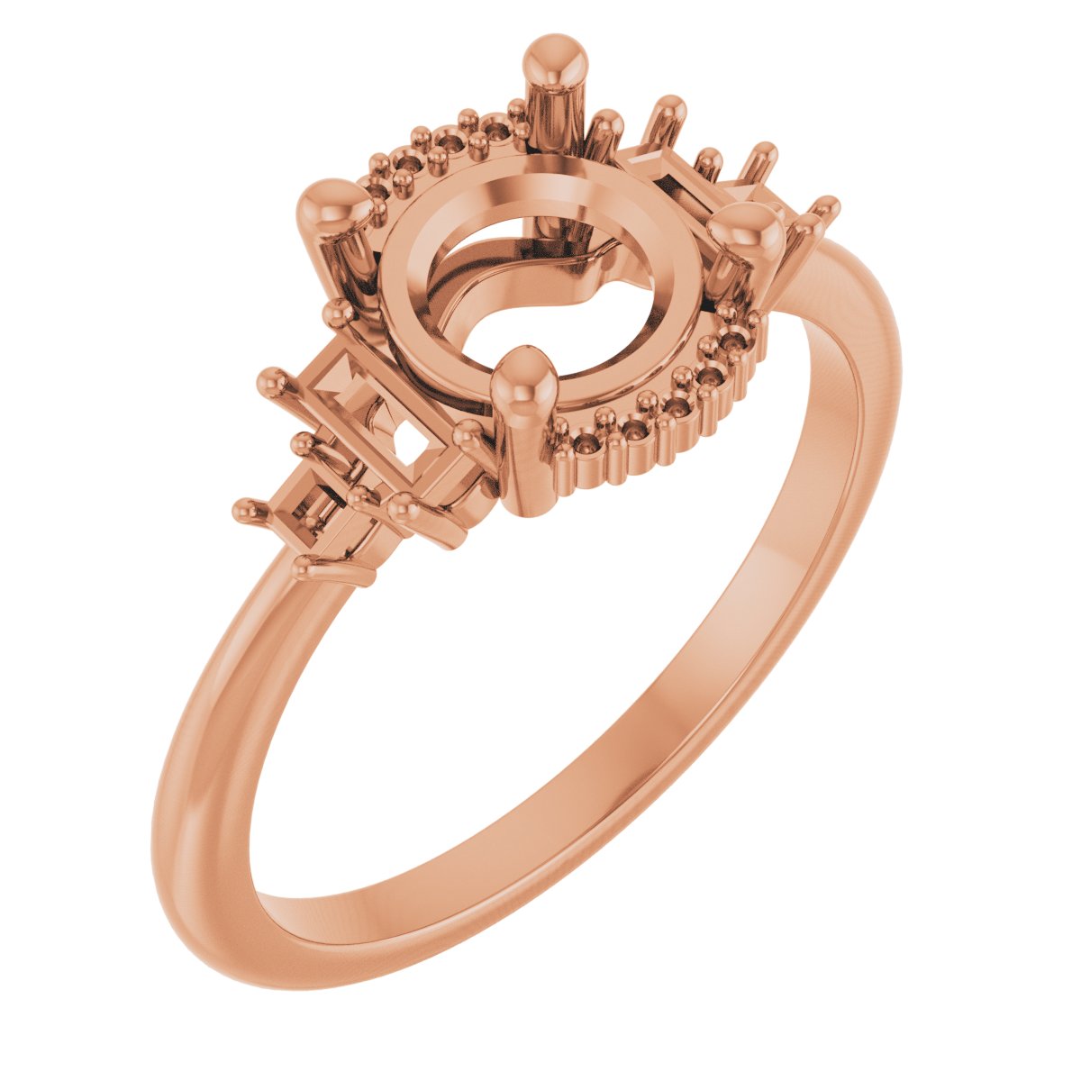 Accented Engagement Ring or Band