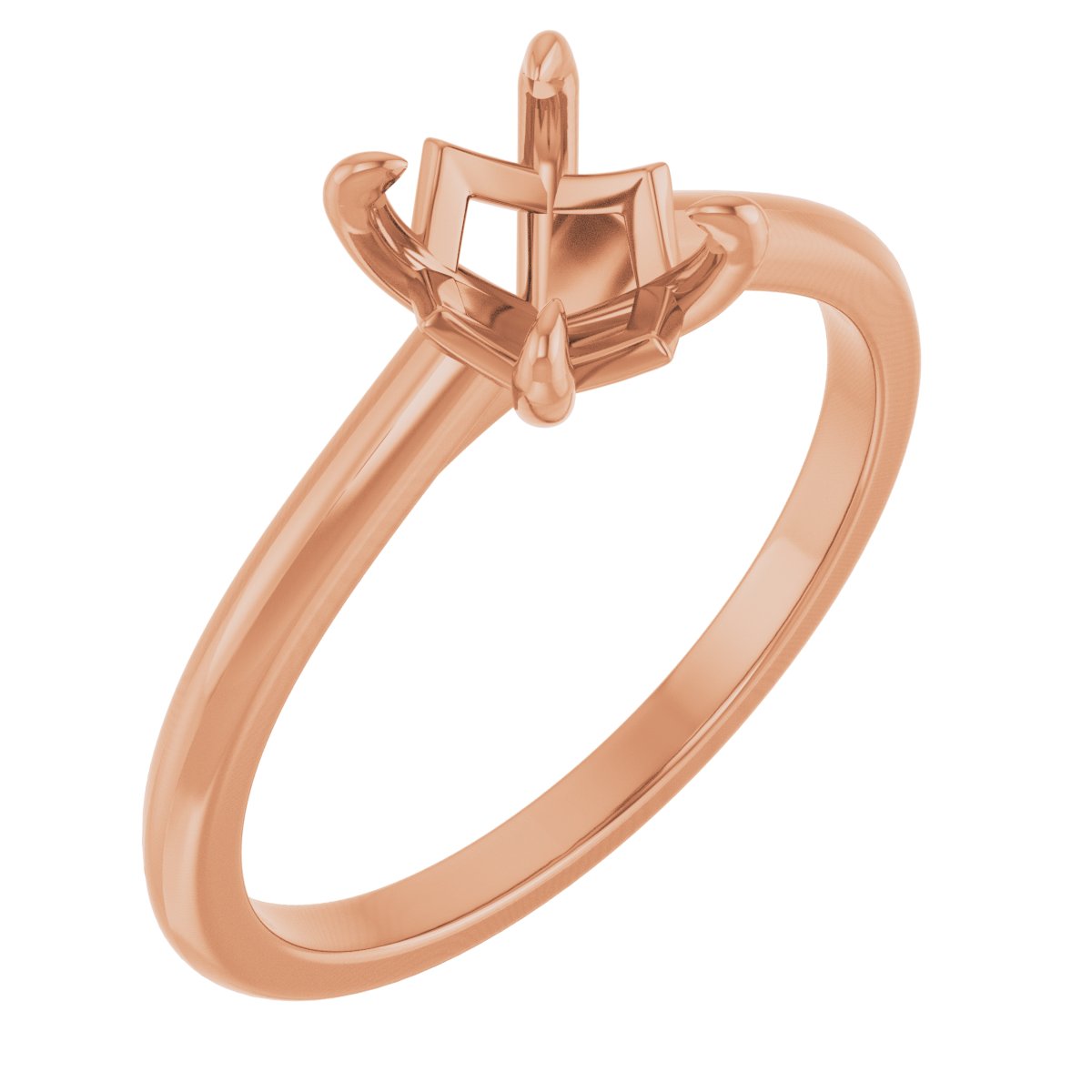 Claw-Prong Solitaire Engagement Ring or Band