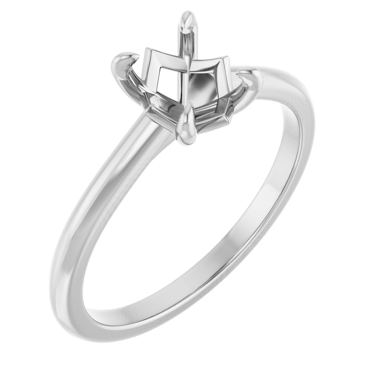 Solitaire Engagement Ring or Band