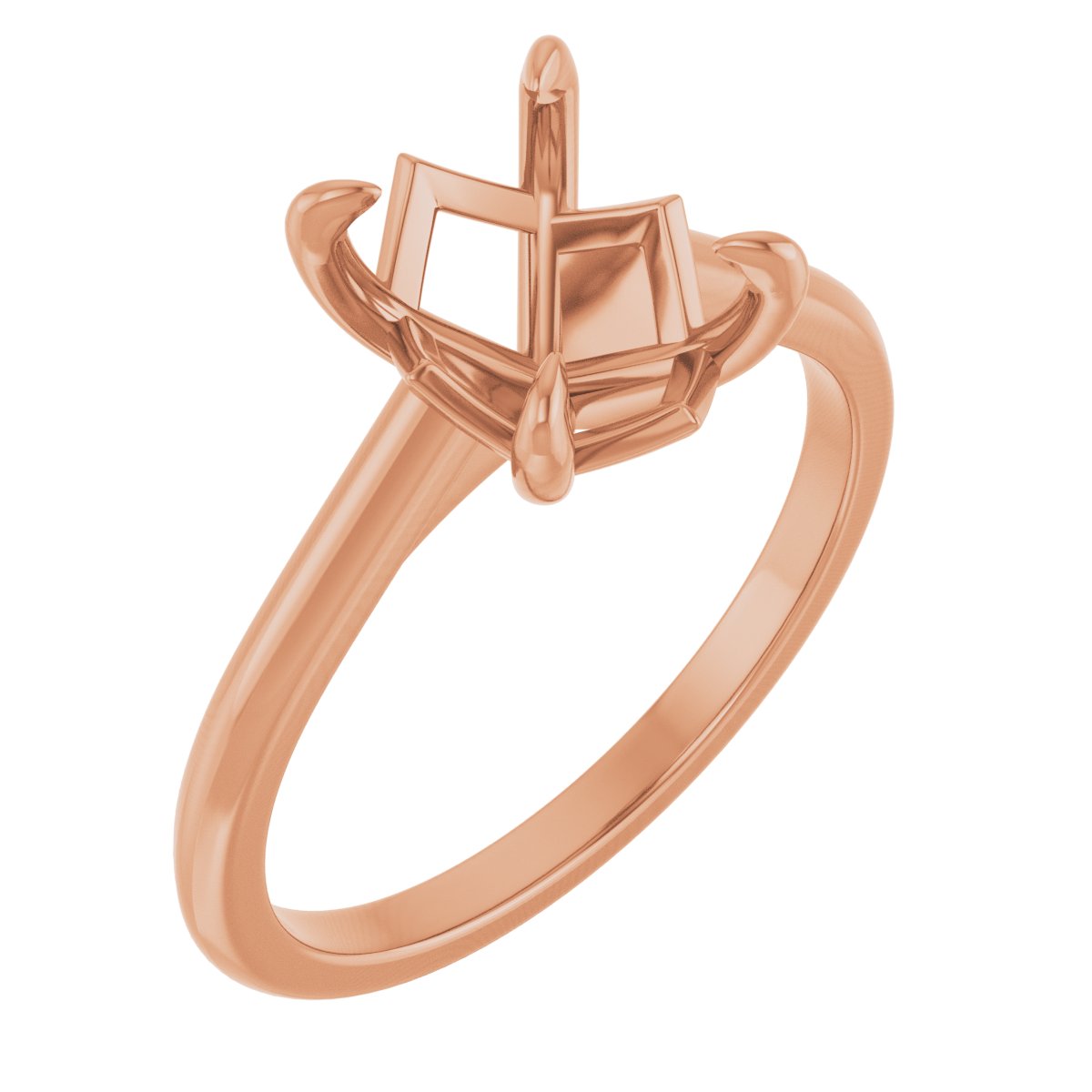 Claw-Prong Solitaire Engagement Ring or Band