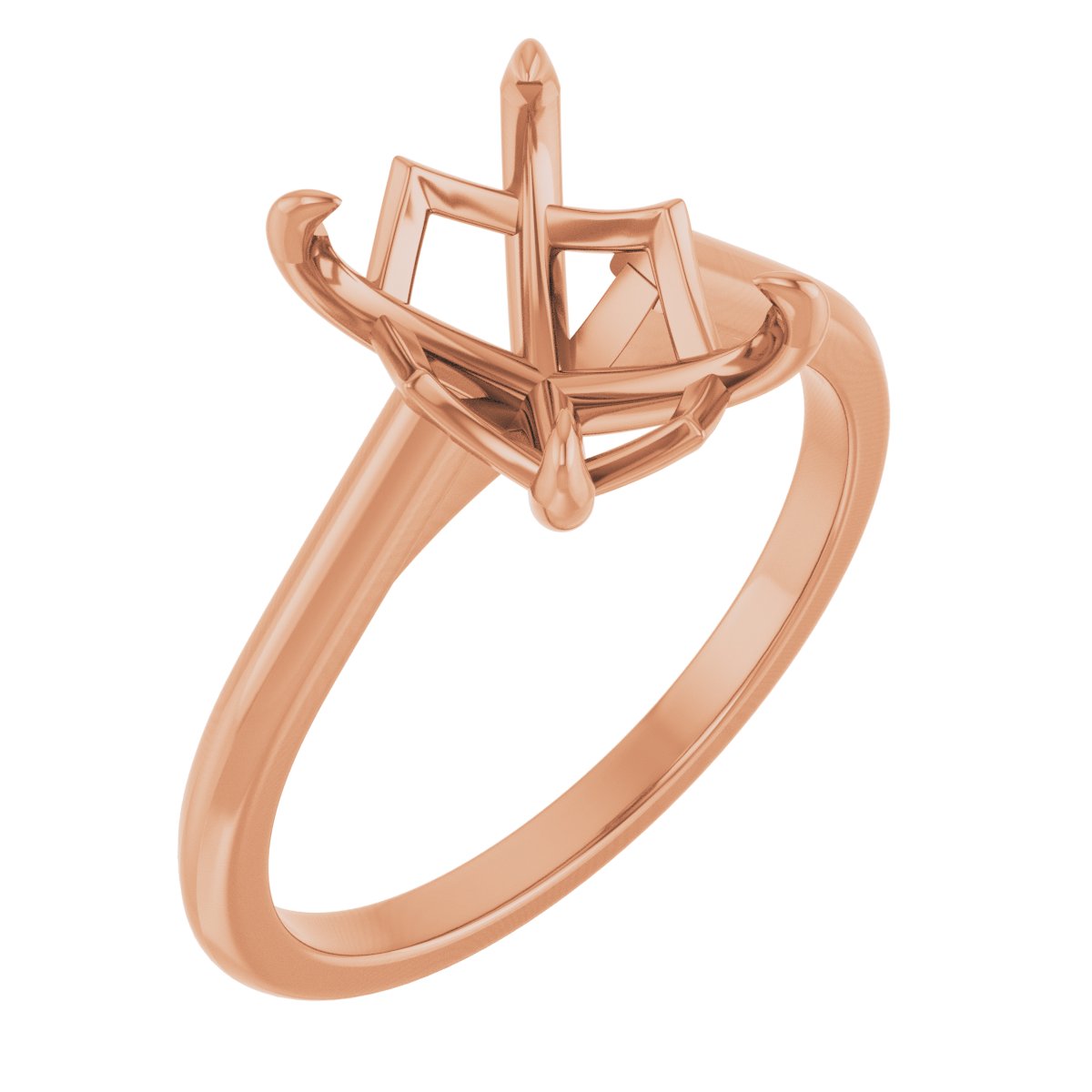 Claw-Prong Solitaire Engagement Ring or Band