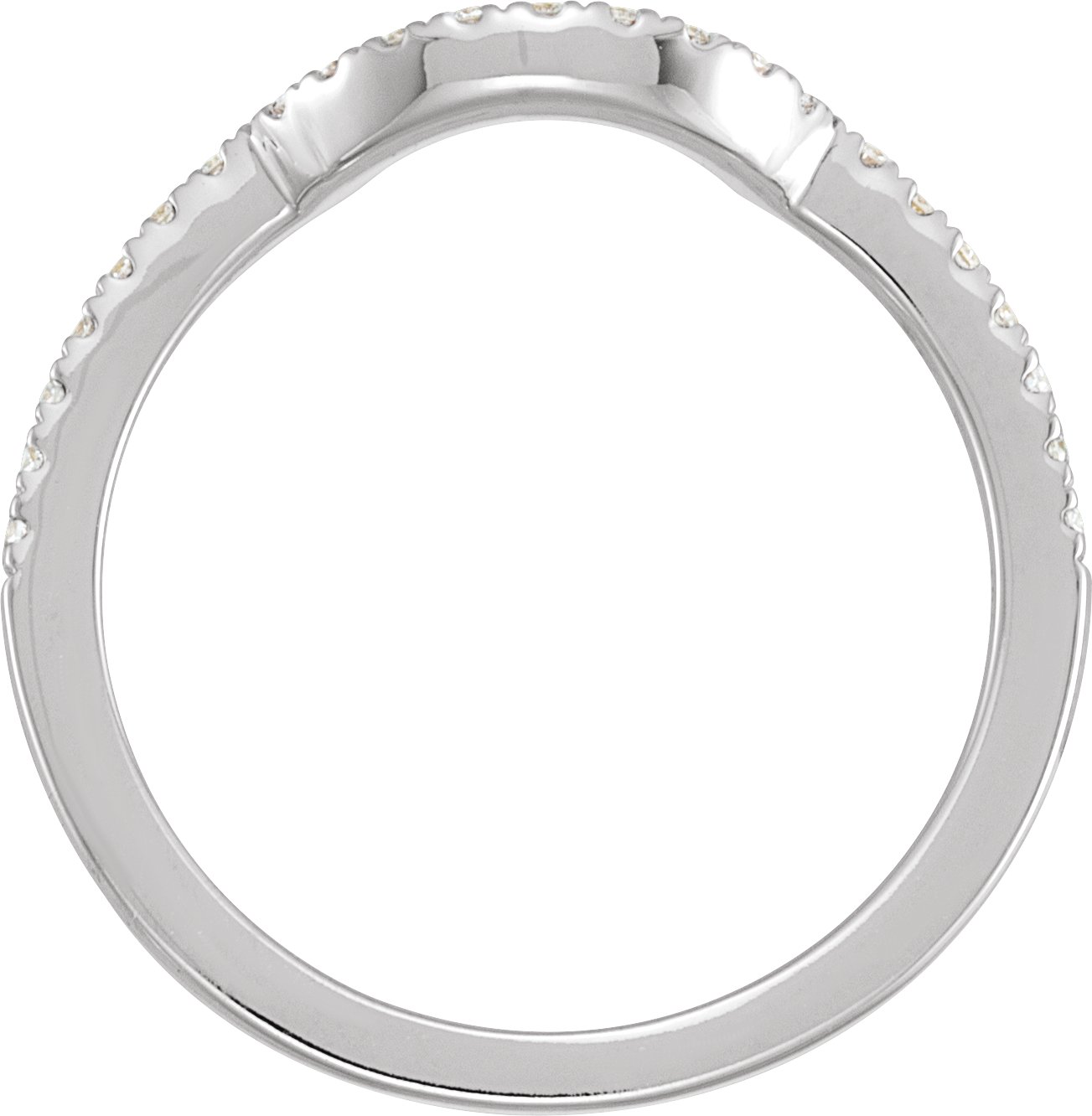 14K White 1/5 CTW Natural Diamond Matching Band-2