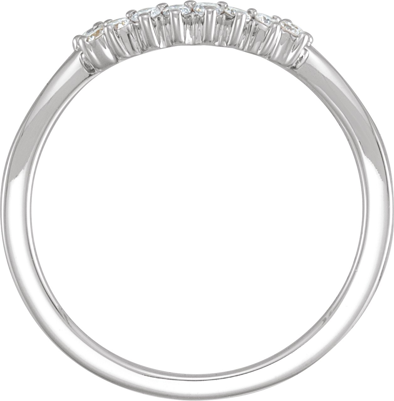 14K White 1/6 CTW Natural Diamond Matching Band-2