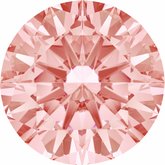 Round Fine-Cut Morganite Pink Cubic Zirconia