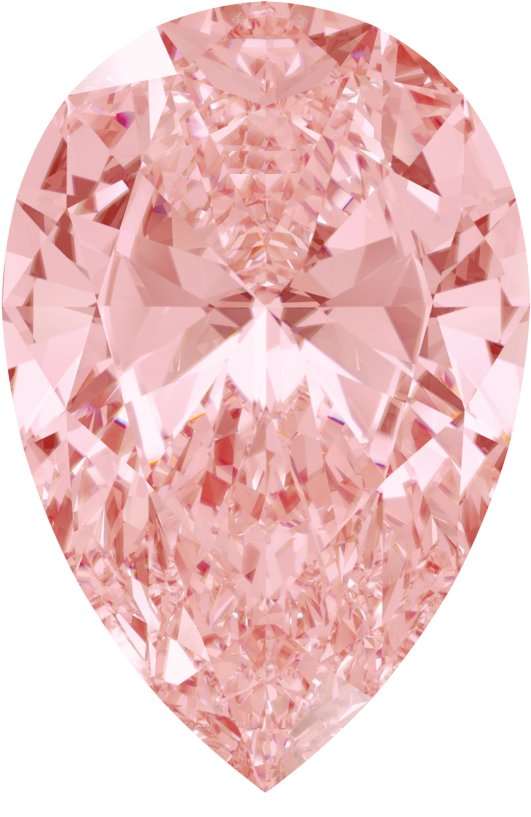 Pear Fine-Cut Morganite Pink Cubic Zirconia