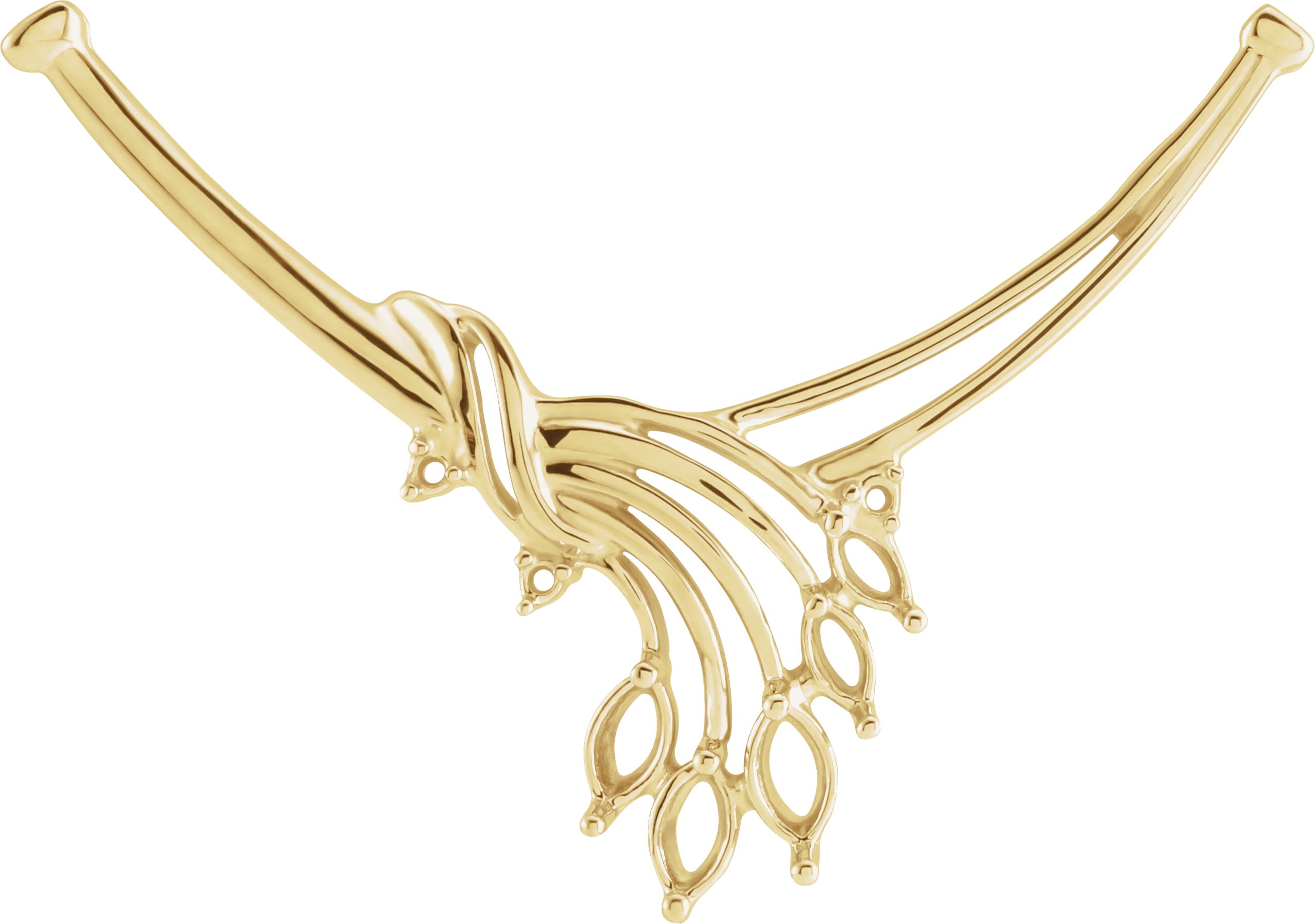 Marquise Accented Necklace Center