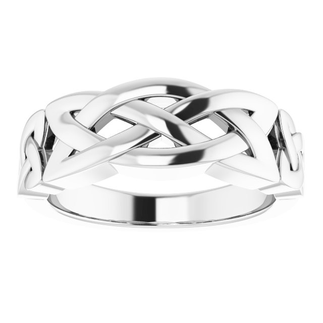 Sterling Silver Celtic-Inspired Ring