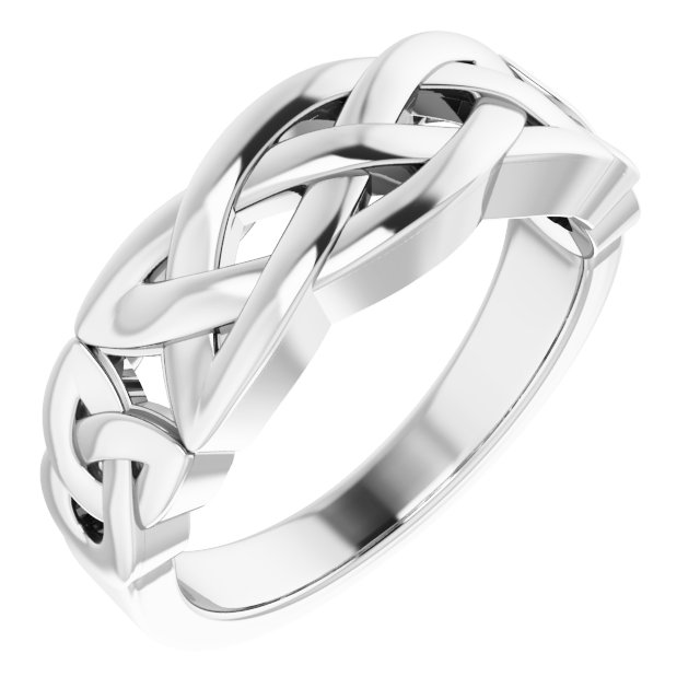 Sterling Silver Celtic-Inspired Ring