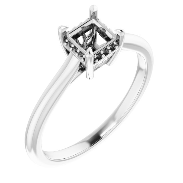 Accented Engagement Ring