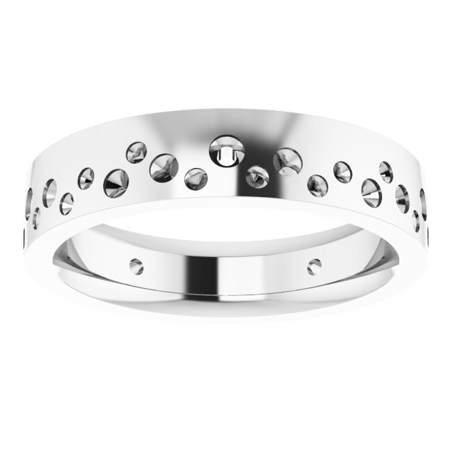 4 mm Round Eternity Band Mounting view 3