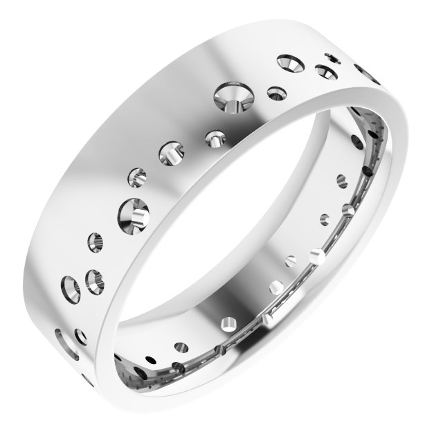 Accented Comfort-Fit Flat Band