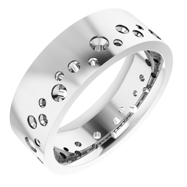 Accented Comfort-Fit Flat Band