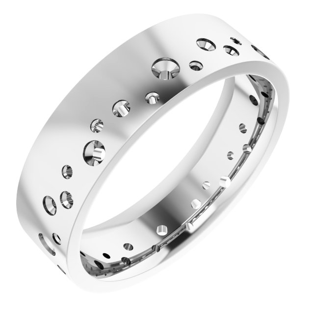 Accented Comfort-Fit Flat Band